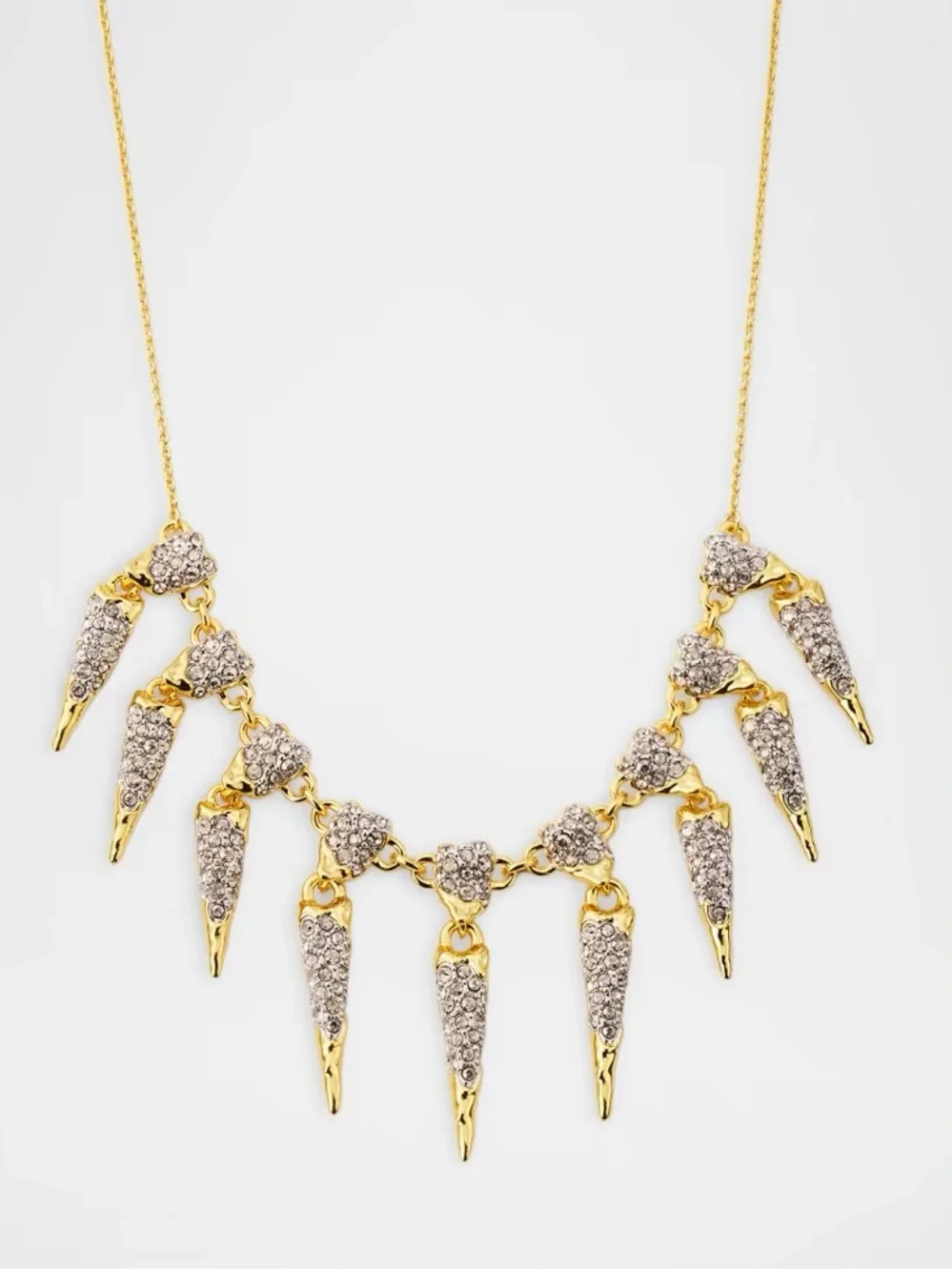 ALEXIS BITTAR Solanales Crystal Spear Fringe Necklace
